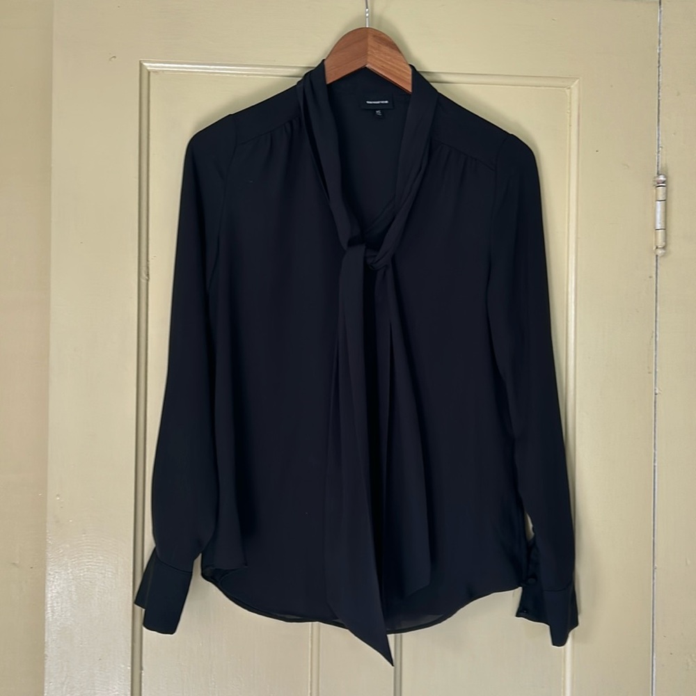 Black Chiffon Dress Shirt